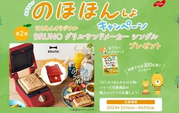 長期継続キャンペーンの事例：はちきんでのほほんしよ キャンペーン（ノーベル）