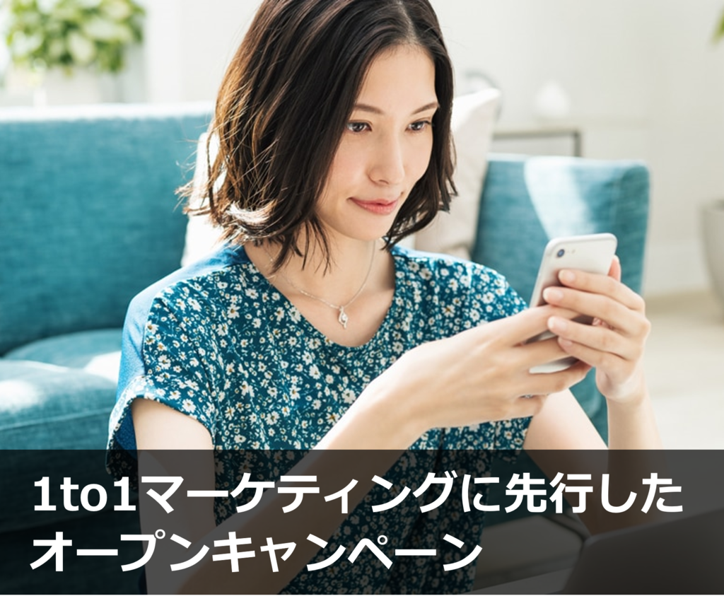 1on1マーケティングに先行したオープンキャンペーン