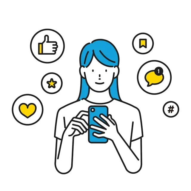 主要SNS5種に対応