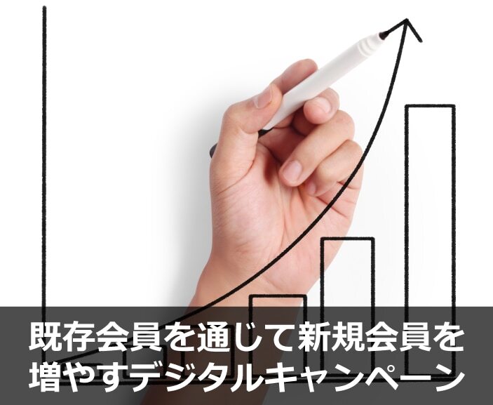 既存会員を通じて新規会員を増やすデジタルキャンペーン
